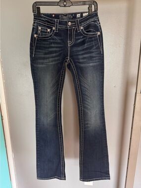 Miss Me Dark Mid-Rise Bootcut Jeans